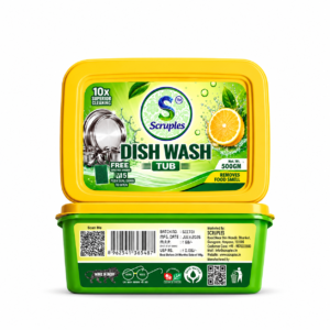 Home scruples citrus dishwash tub product shot