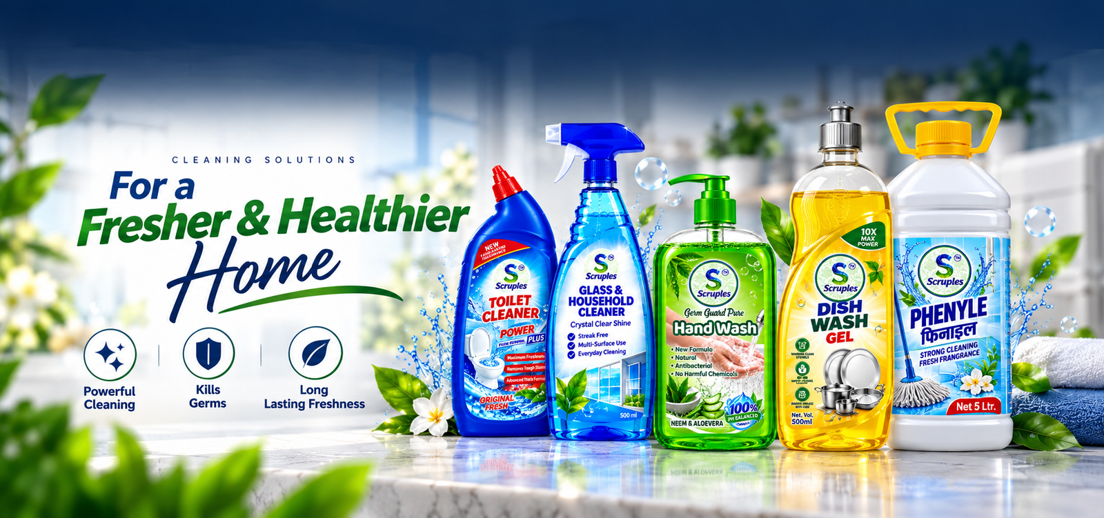 fresher, healthier home cleaning showcase